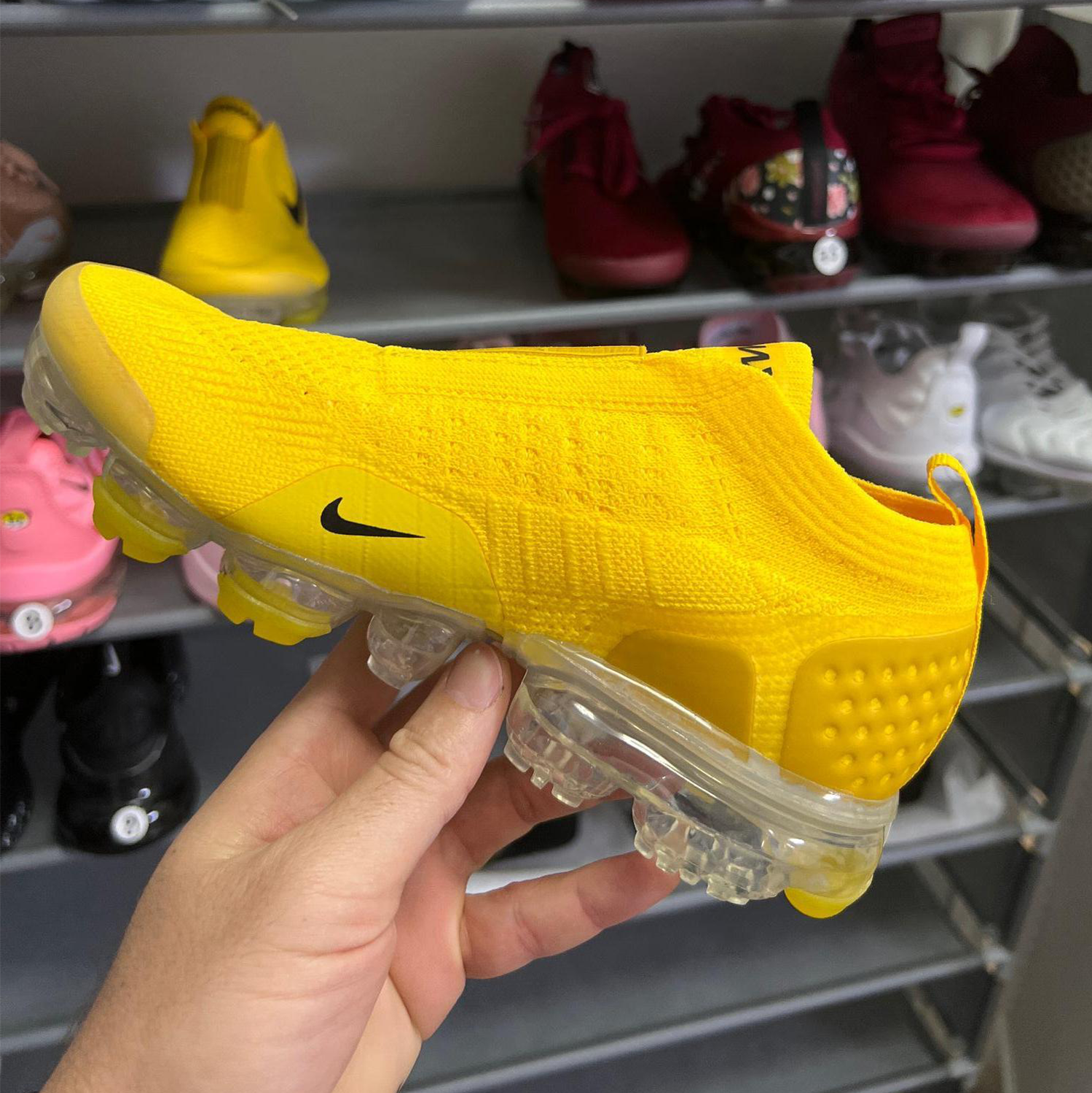 Nike Vapor Max Amarillo sin cordones
